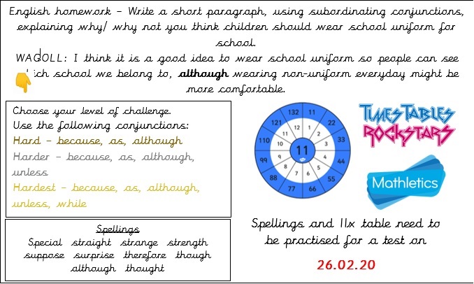 wibsey primary school homework